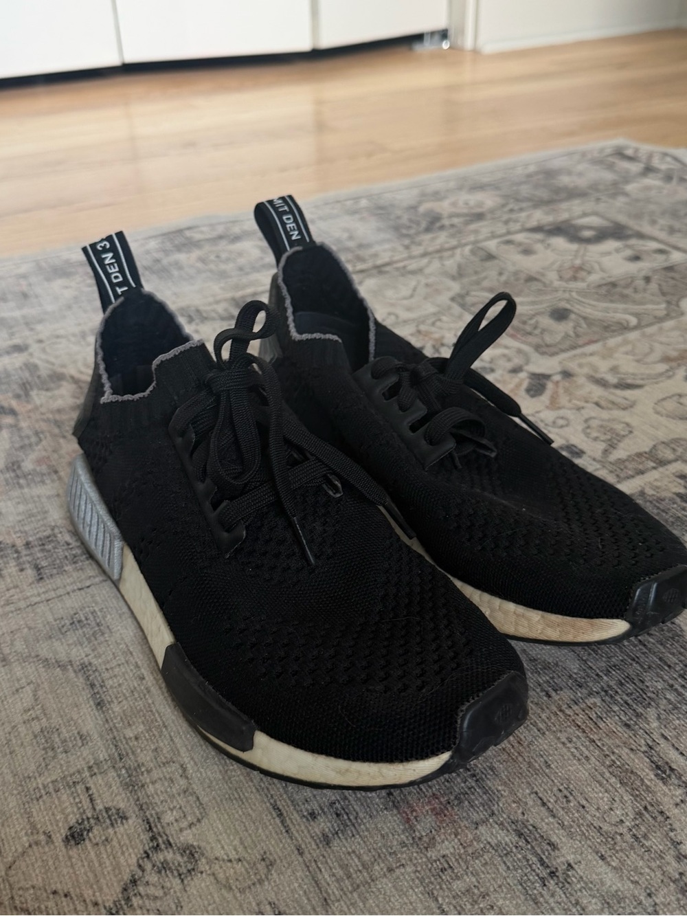 Black Adidas NMB Sneakers